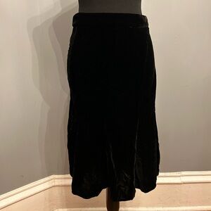 Jus D’Orange Whimsigoth Black Velvet Skirt, size S